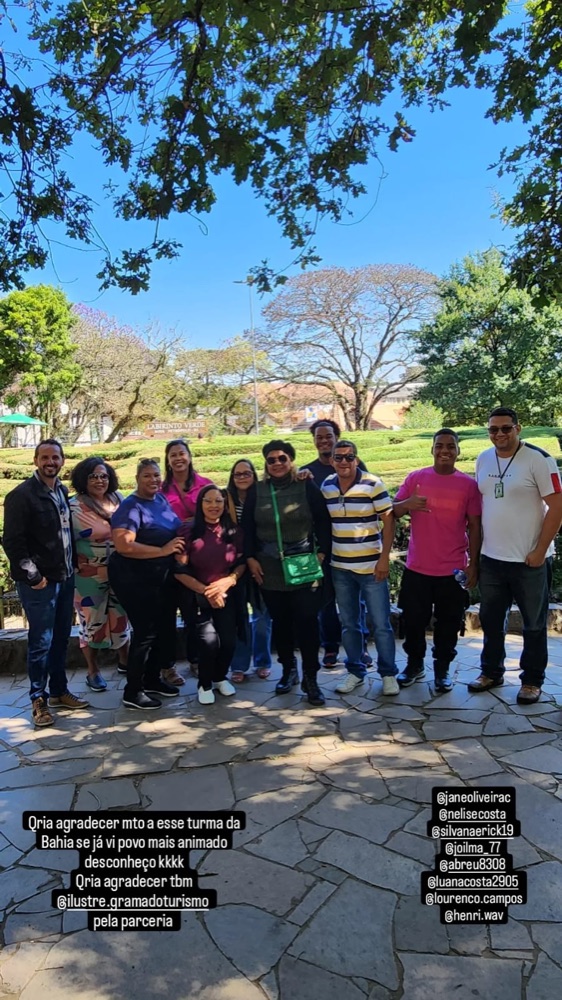 Turma da Bahia em city tour por Gramado com o Rafa Tour